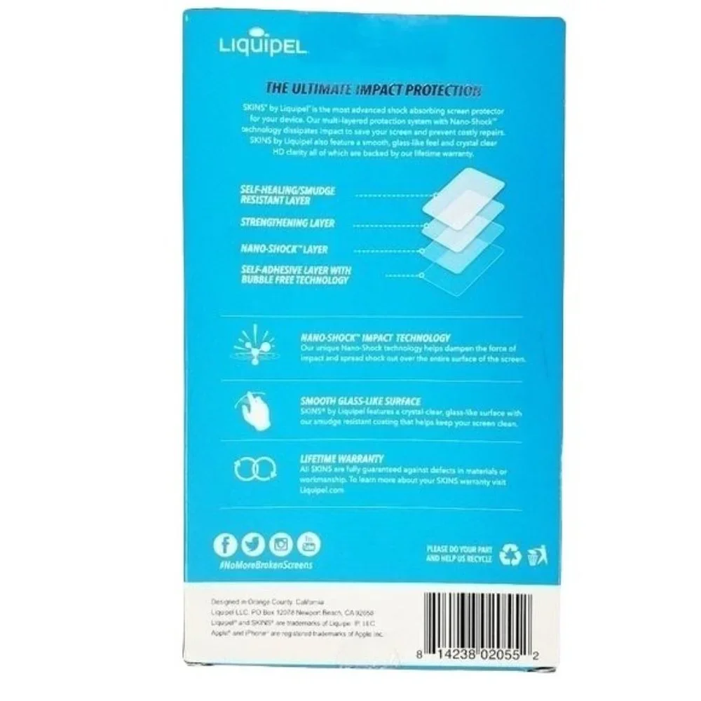 Liquipel OS clear screen protector iPhone 6 plus